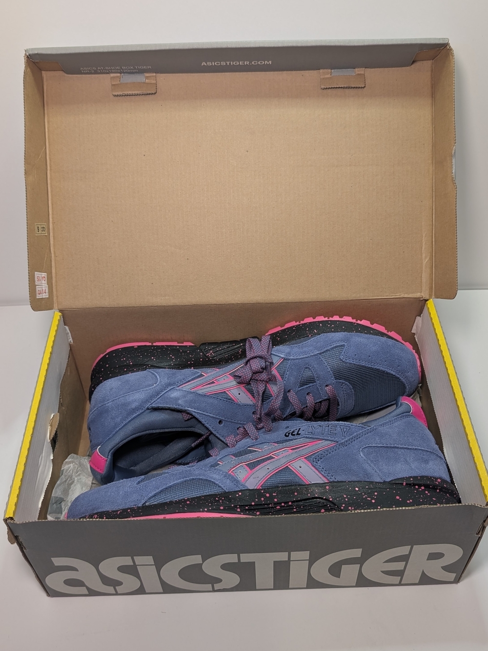 Rare Asics Tiger Gel-Lyte V Mens Size 9 mid Pigeon Blue Sneakers H7ASK - Picture 8 of 8